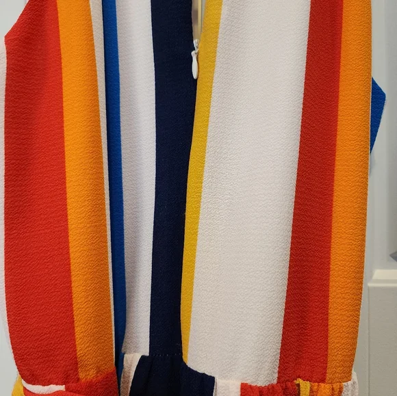 Julia jordan striped halter high low dress - Picture 4 of 9